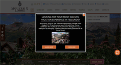 Desktop Screenshot of mountainlodgetelluride.com